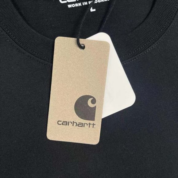 CARHARTT Spindrift T-Shirt - Black Short Sleeve - Picture 6 of 7